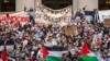ریاست میسا چوسٹس میں اسرائیل فلسطینی جنگ کے خلاف مطاہرہ (اے ایف پی فوٹو)
